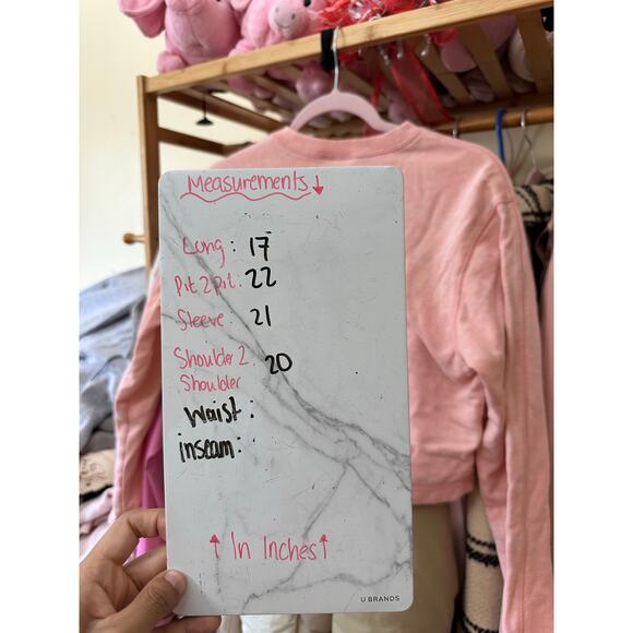 Nike Women's Cropped Washed Sweatshirt Size Medium BQ8031-697 Baby Pink - Picture 5 of 8